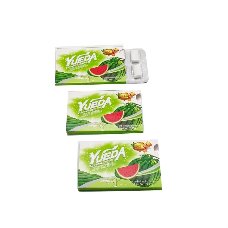 Popular Creative Style Customized Leisure Snack Chewing Gum Watermelon