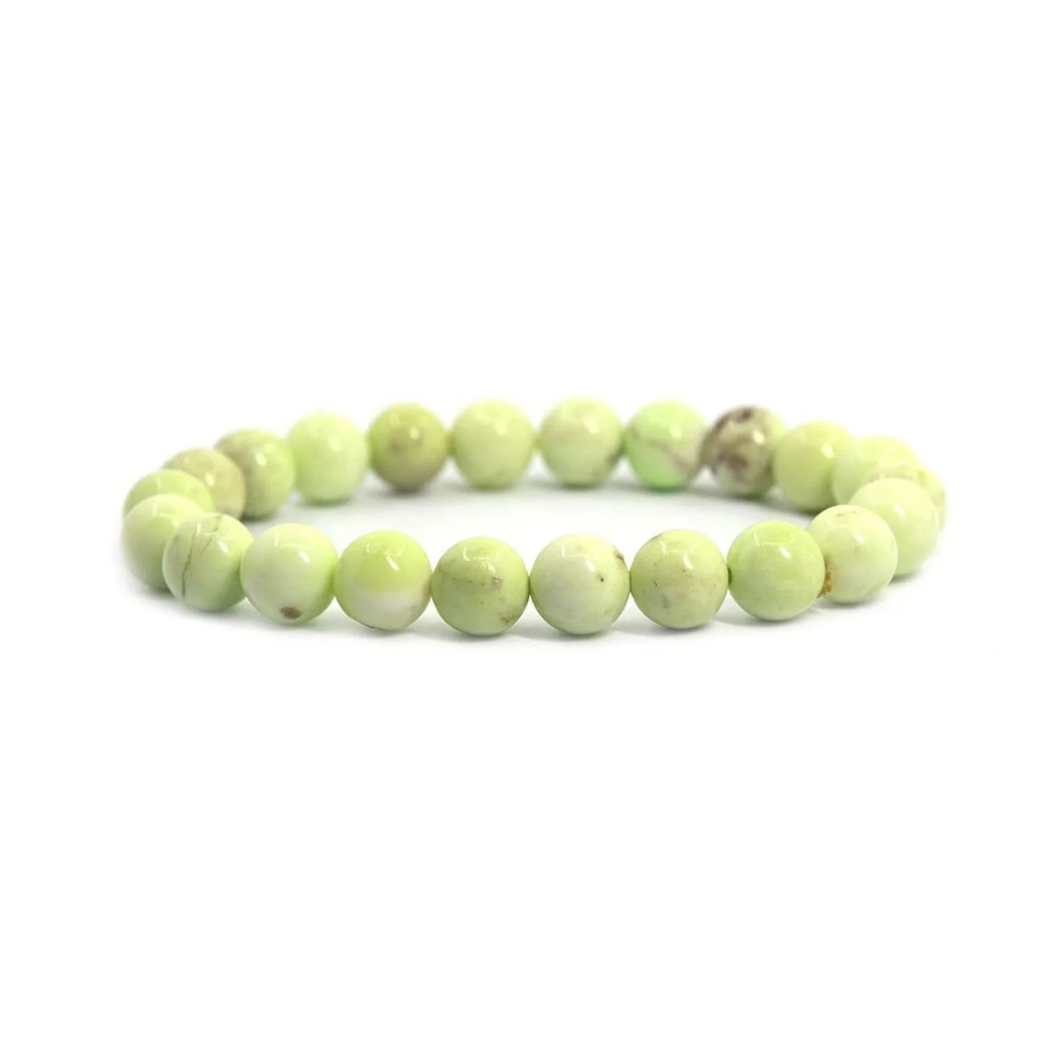 Genuine Australian Lemon Chrysoprase Bracelet Natural Gemstone Beads Bracelet