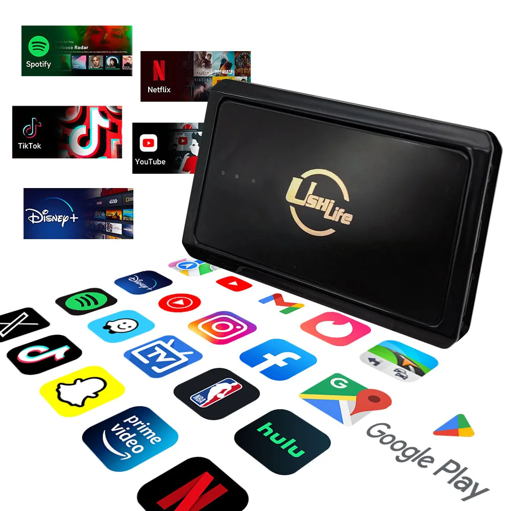 8+128G Car Multimedia Box Dongle Portable Android Auto Wireless Carplay Android Ai Box HD Port for Cars Wired CarPlay