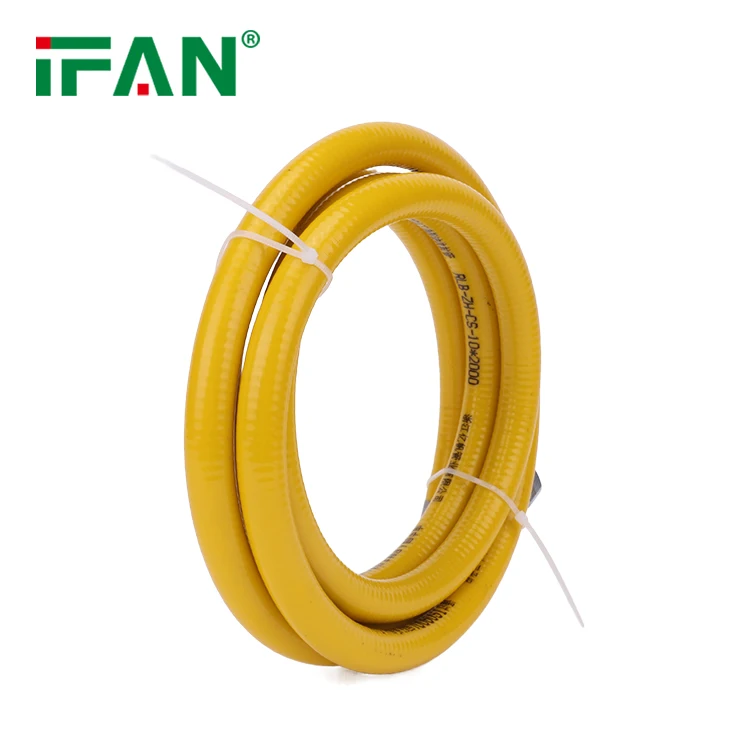 IFAN Professional Natural Stainless Steel Corrugated Gas Pipe Durable Flexible Gas Hose Pipe