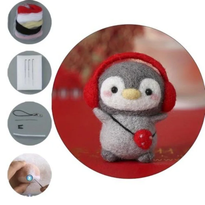 Wholesale Animal  Kids Wool Craft 20+ Pieces Educational Fun Children Felt Craft Kits Toys