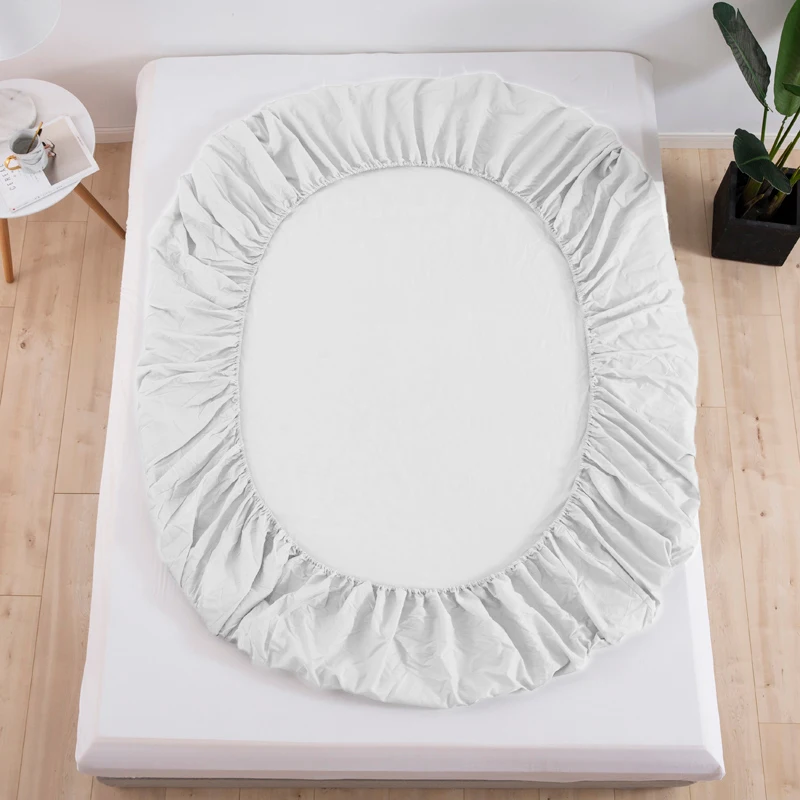 Custom 100% Cotton European Style Luxury Hotel Bedding White 4-Piece Flat Sheet Set Sizes King Twin Super King Plain Style Home