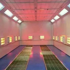 Customize the size of the car paint room and paint room for pickup or bus or truck spray booth red or blue or gray or orange