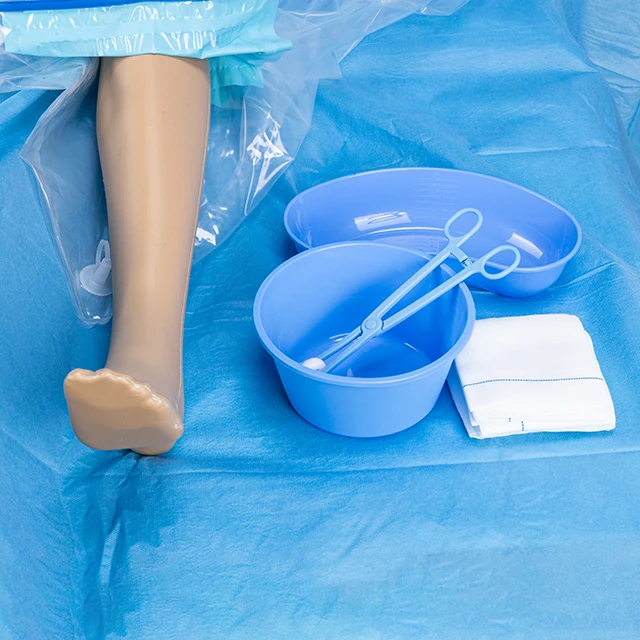 Одноразовая драпировка для артроскопии колена, хирургическая драпировка, сертификаты CE, ISO, для одной операции