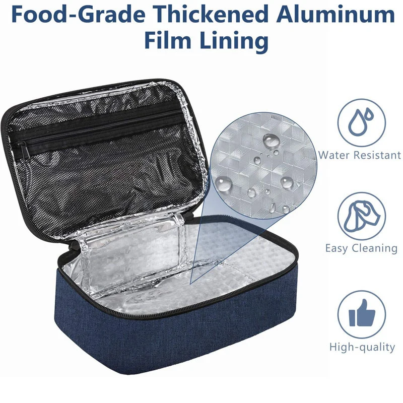 Термальная сумка для ланча для путешествий на открытом воздухе, оптовая продажа, изолированный школьный Ланч-бокс для взрослых и детей, Многоразовые Детские сумки для ланча