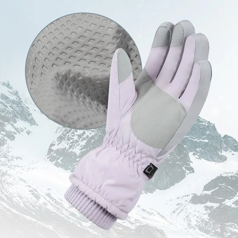 Sports Gloves Outdoor Riding Waterproof Thickened Warm Touch Screen Anti Slip Ski Safety Gloves Winter