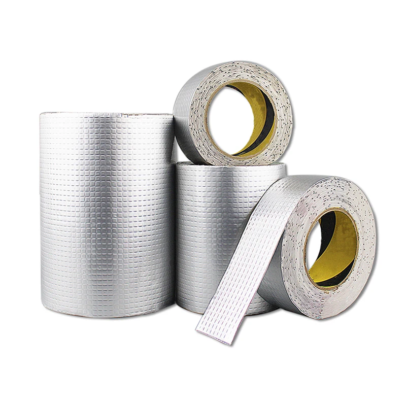 Waterproof Aluminium Foil Anti Corrosion Butyl Rubber Constraction Repair High  Adhesive Tape