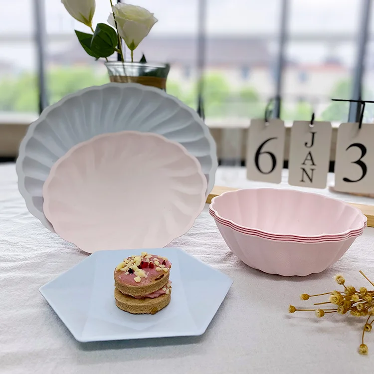 Custom Disposable Paper Plates Set Party Plates Cups Napkins Sets Party Tableware Set Party Supplies Kits Plates