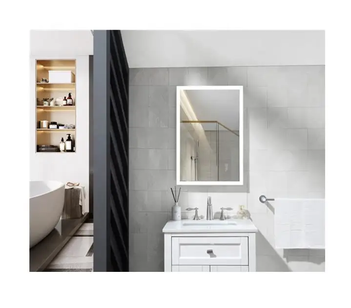 Framed Wall Smart Mirror Light Makeup Led Beauty The Bathroom Mirror For Office