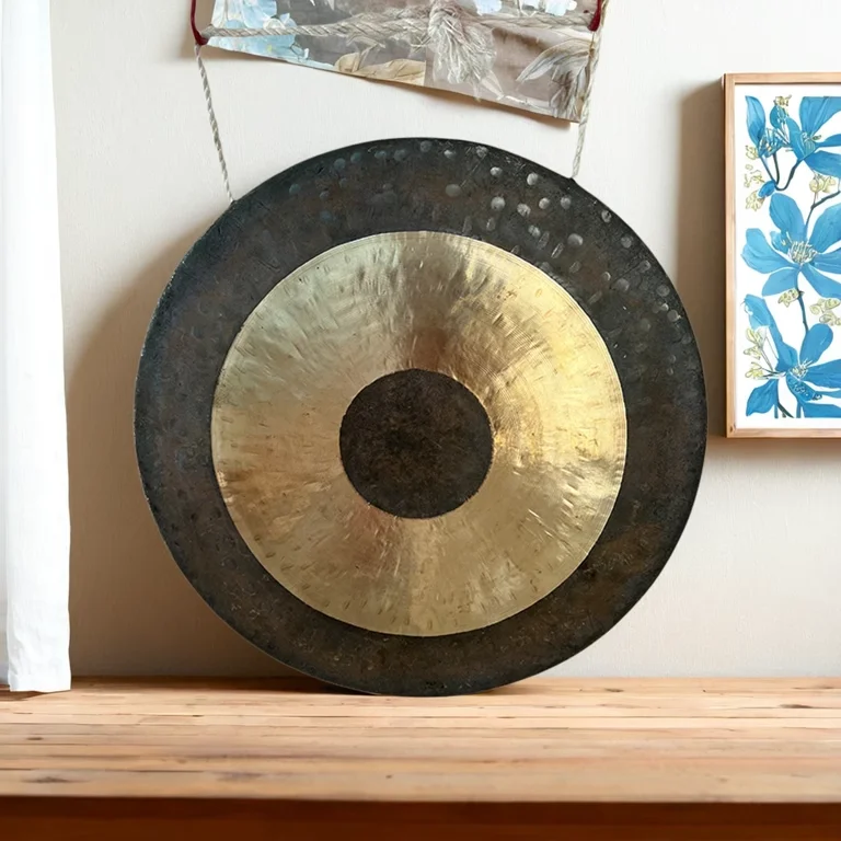 Chinese factory hot sales brass wind gong chau gong OEM bronze sound healing gongs