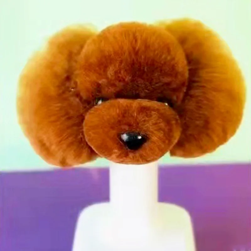 Pet Groomer Practicing Dog Head Wig Teddy Head Model