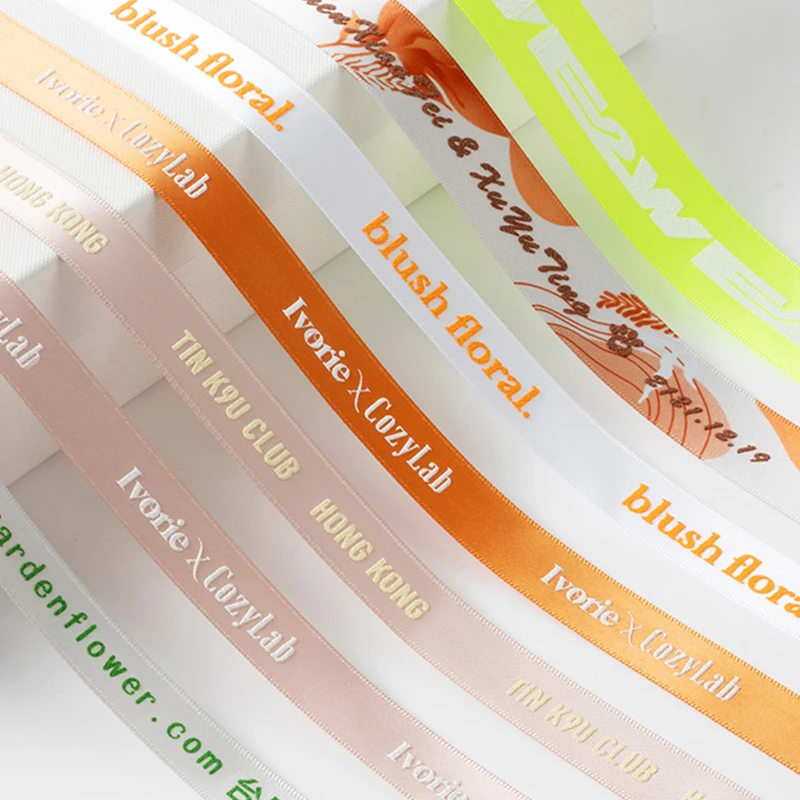 Party Wedding Decorative Silk Satin Ribbon Soild Color Birthday Gift Printed Ribbon Gift Satin Ribbon For Wrapping