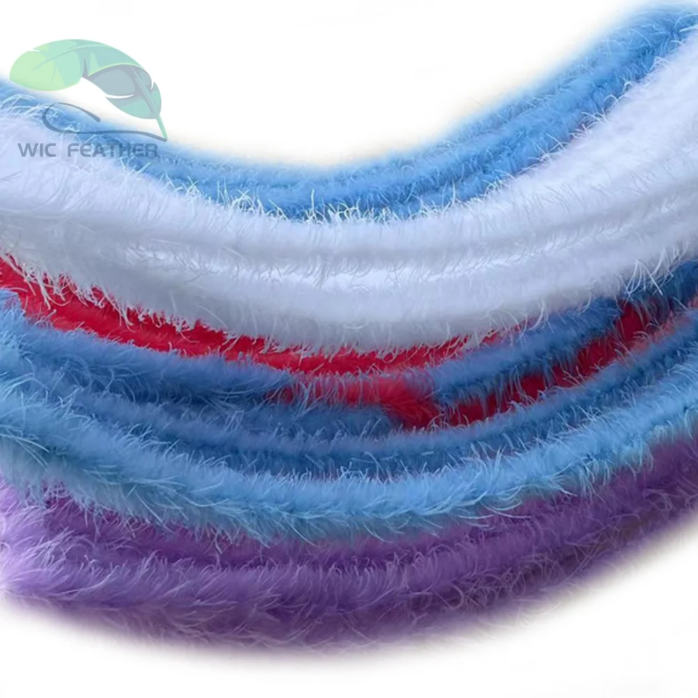180cm decorative Cheap big navy white pink yellow ostrich feather trim boa for sale