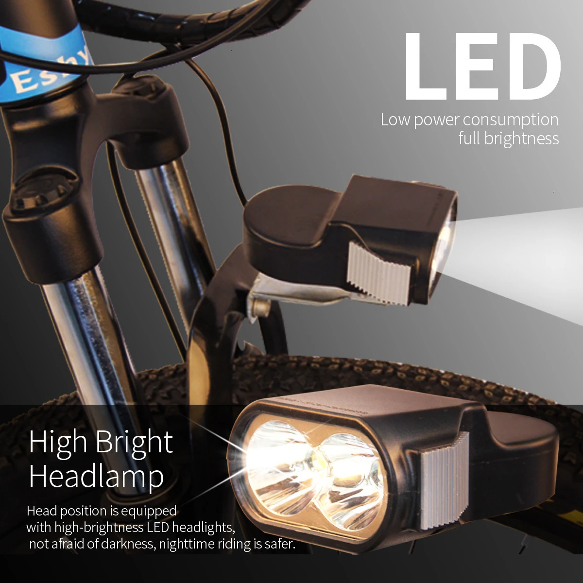 High Quality Electric Mountain Bike Fitness And Entertainment 24Inch 13Ah With Led Lights Brand New Electric Hybrid Bike