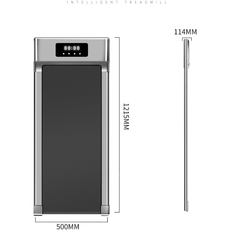 Wellshow Sport Under Desk Electric Treadmill Motorized Exercise Machine with Remote Control and LED Display