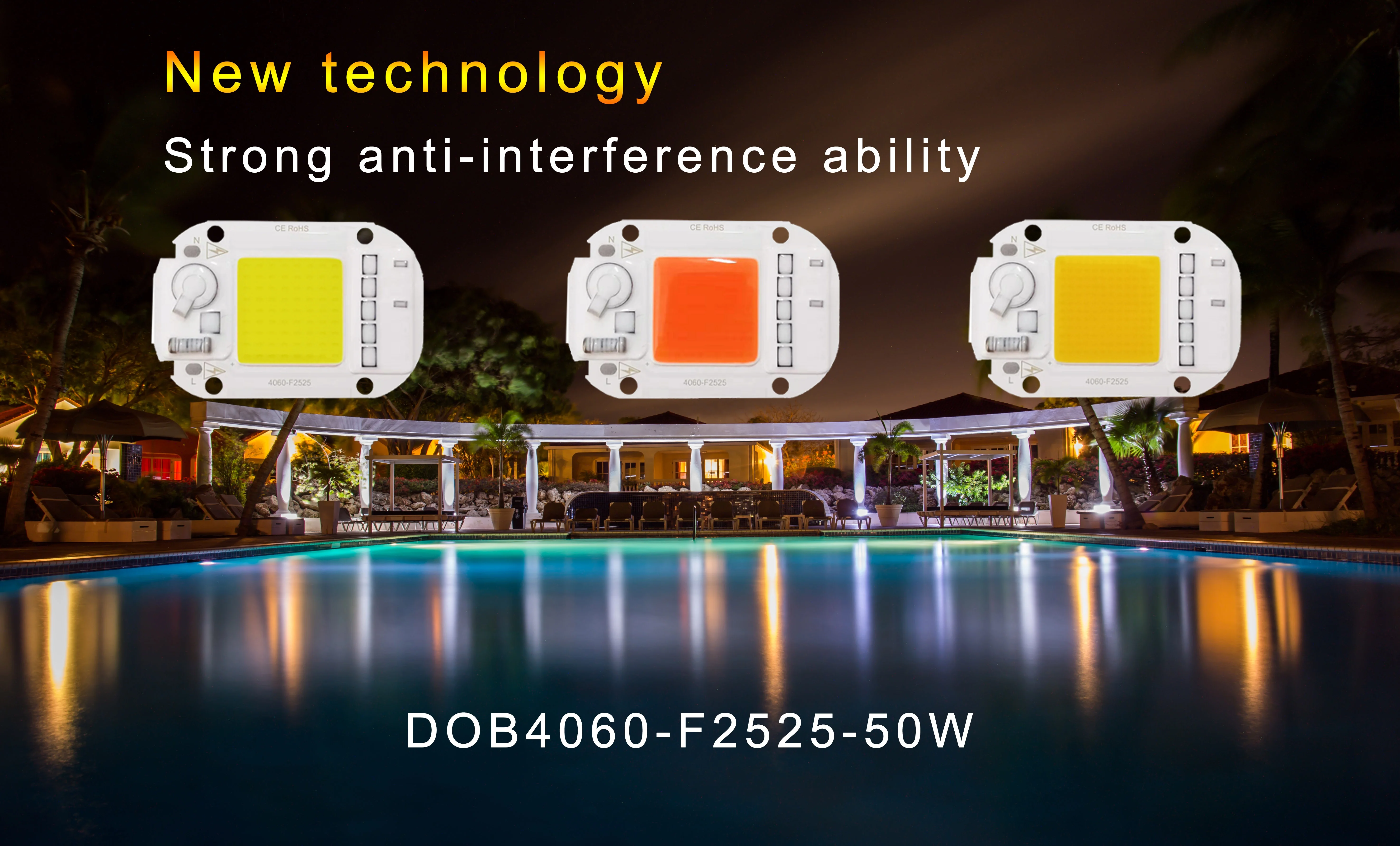 AC 110V 220V 20W 30W 50W COB Chip Driverless Cob Led Grow Light Chip Full Spectrum 380nm 840nm For Indoor Plant