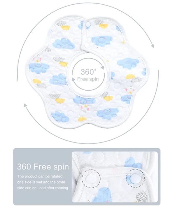 Shopping Mall Hot Selling Waterproof Baby Infants Bandana Teething Organic Cotton Bibs For Newborn Baby