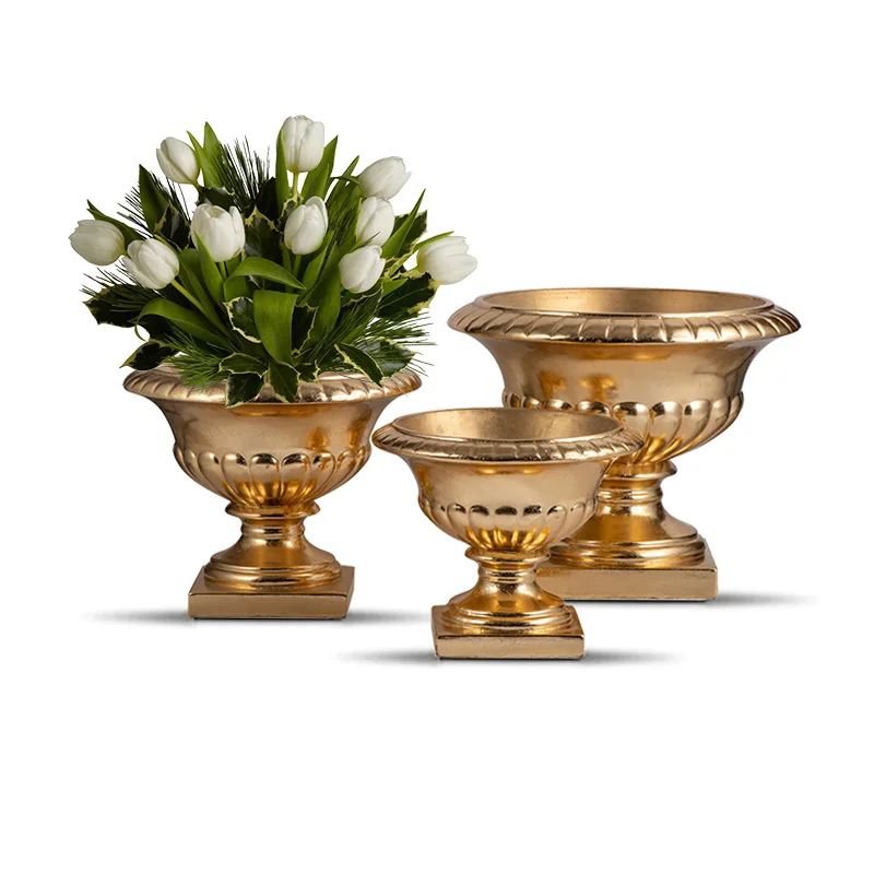 60/90/120cm Trumpet Vase for Wedding Centerpieces Tall Gold Vases for Wedding Centerpieces Factory Wholesale Wedding Vase