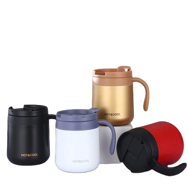 custom Wholesale metal handle water Beer stainless steel coffee cup Travel Mugs