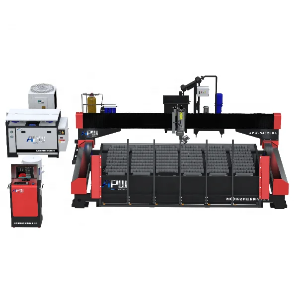 Высококачественный абразивный гидроабразивный режущий камень в стиле моста для производства мрамора с сердечником моторный насос PLC компоненты