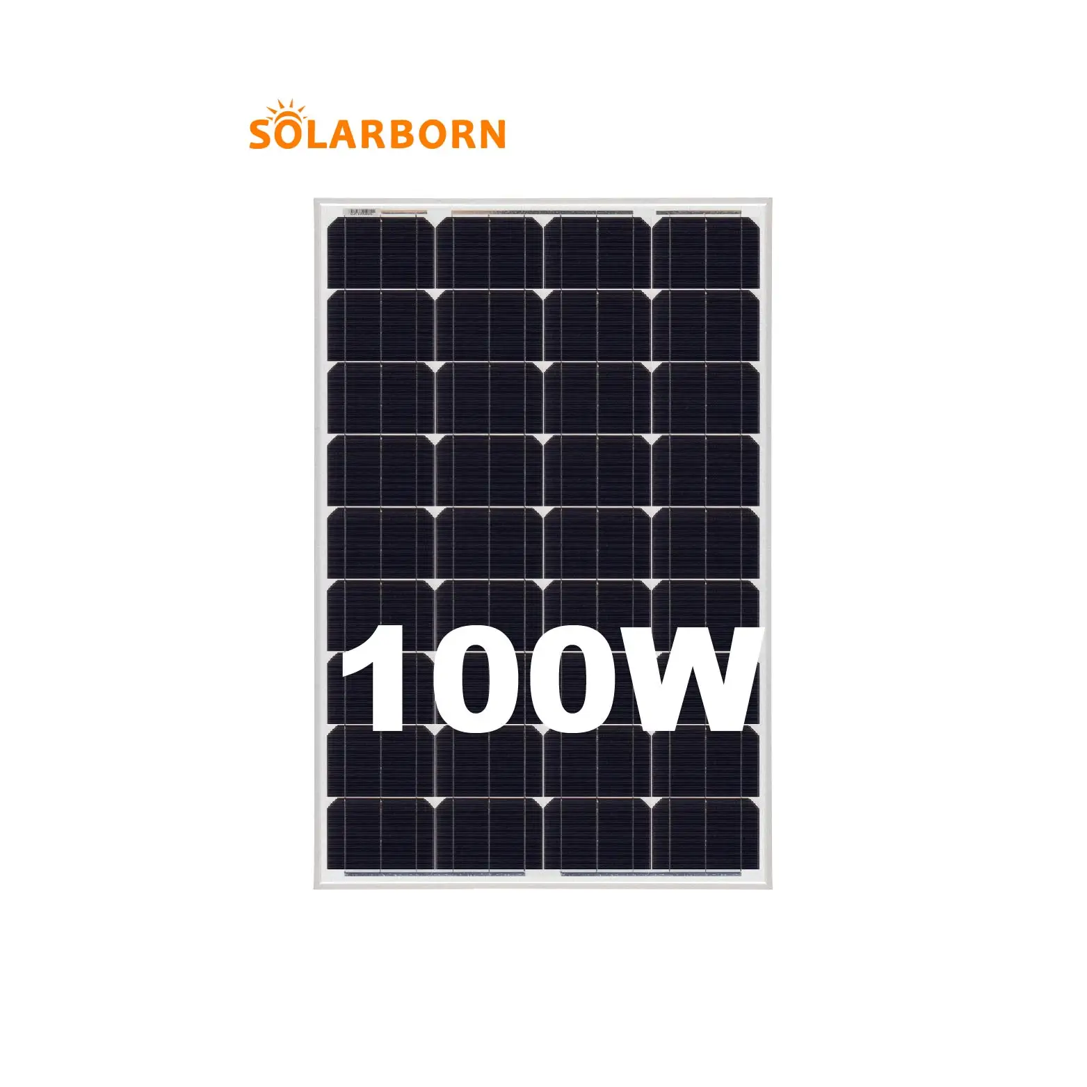 Фотоэлектрические панели Solarborn 100 Вт монокристаллические Китайские Производители солнечных