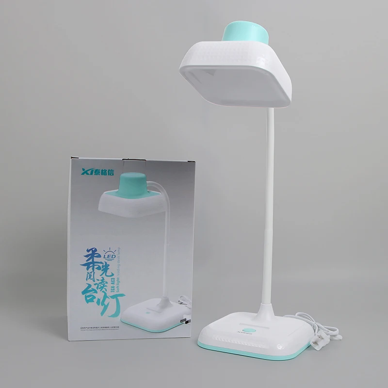 Modern 360 Adjustable Gooseneck Tube Square Head brightest 46PCS Bead LED Rechargeable Lamp Desk Lamp LED Smart Table Lamp