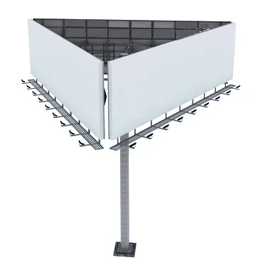 Best seller Low MOQ solid steel bars Outdoor Billboard Pole steel frame