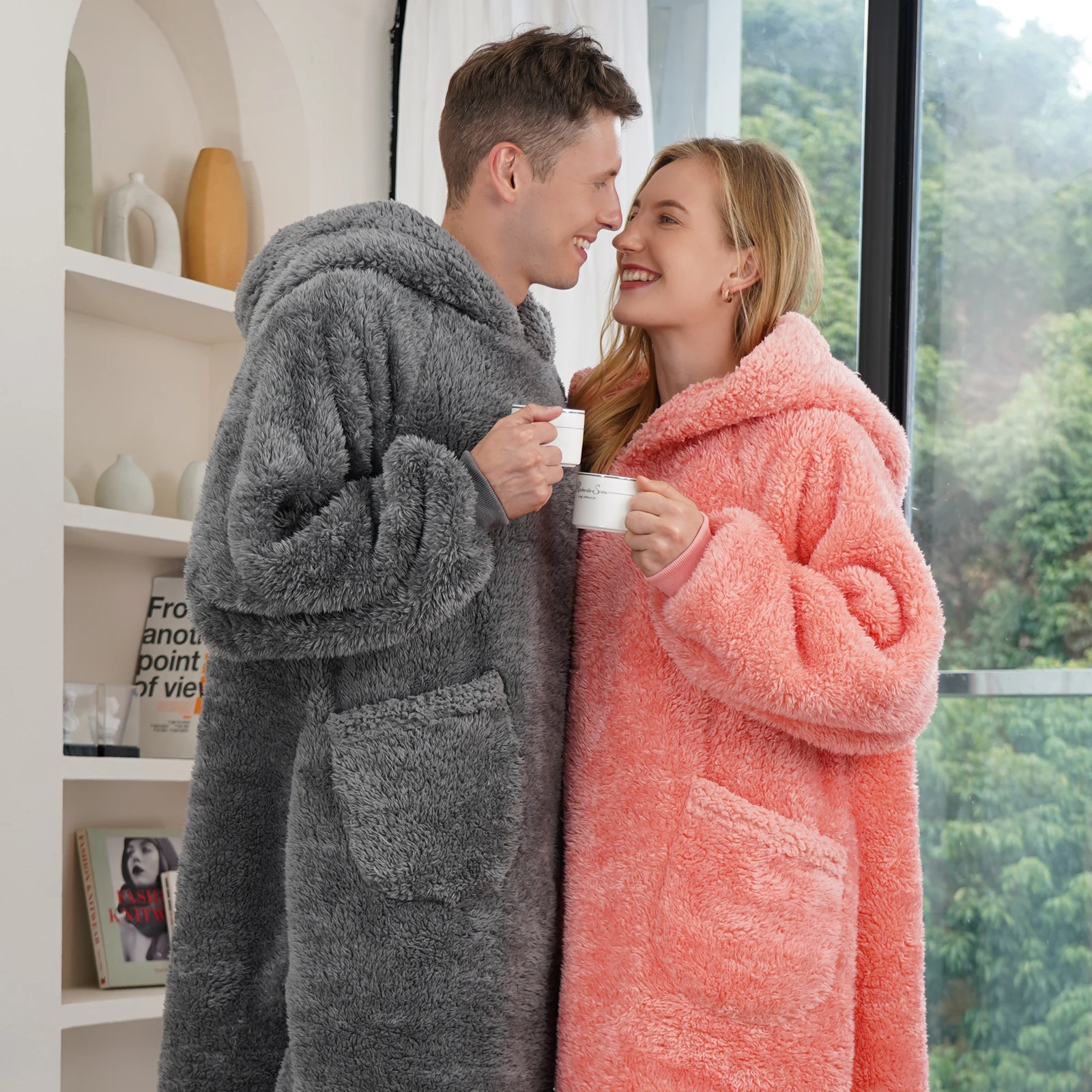 Оптовая продажа, удобное одеяло с капюшоном большого размера, одеяло для свитера, зимнее одеяло большого размера, плюшевое одеяло с капюшоном