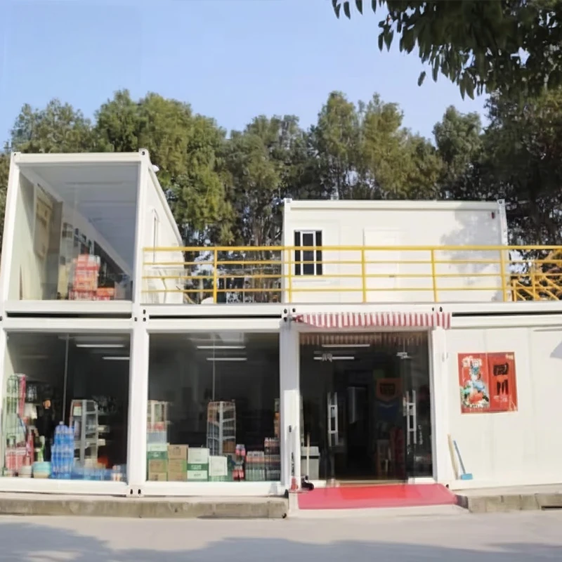 China 20ft foldable luxury prefabricated portable shipping prefab Booth coffee bar  container shop