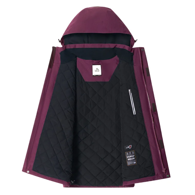 Pelliot women 3 in 1 cotton liner waterproof jacket 10000mm hiking outdoor jackets