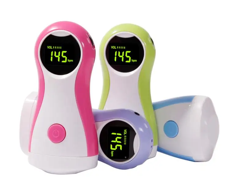 Medical Battery Led Display Digital Heart Rate Ultrasound Prenatal Baby dopler Ultrasonic Portable Pocket Fetal Doppler