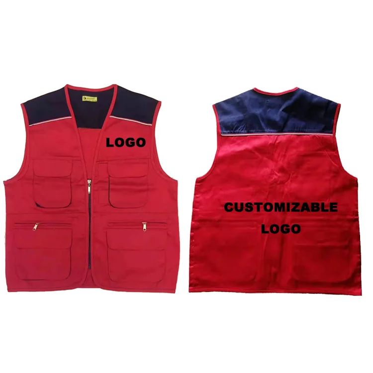 Multicolor working vests for men outside safety vest for climbing fishing rompi