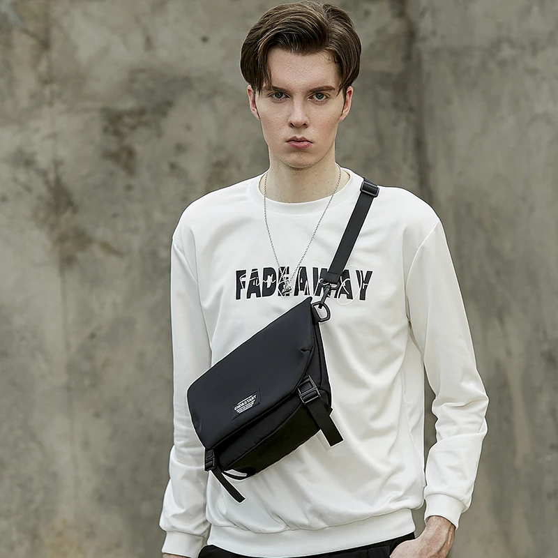 arge capacity male side bag fashion crossbody bag trendy waterproof messenger bag for man
