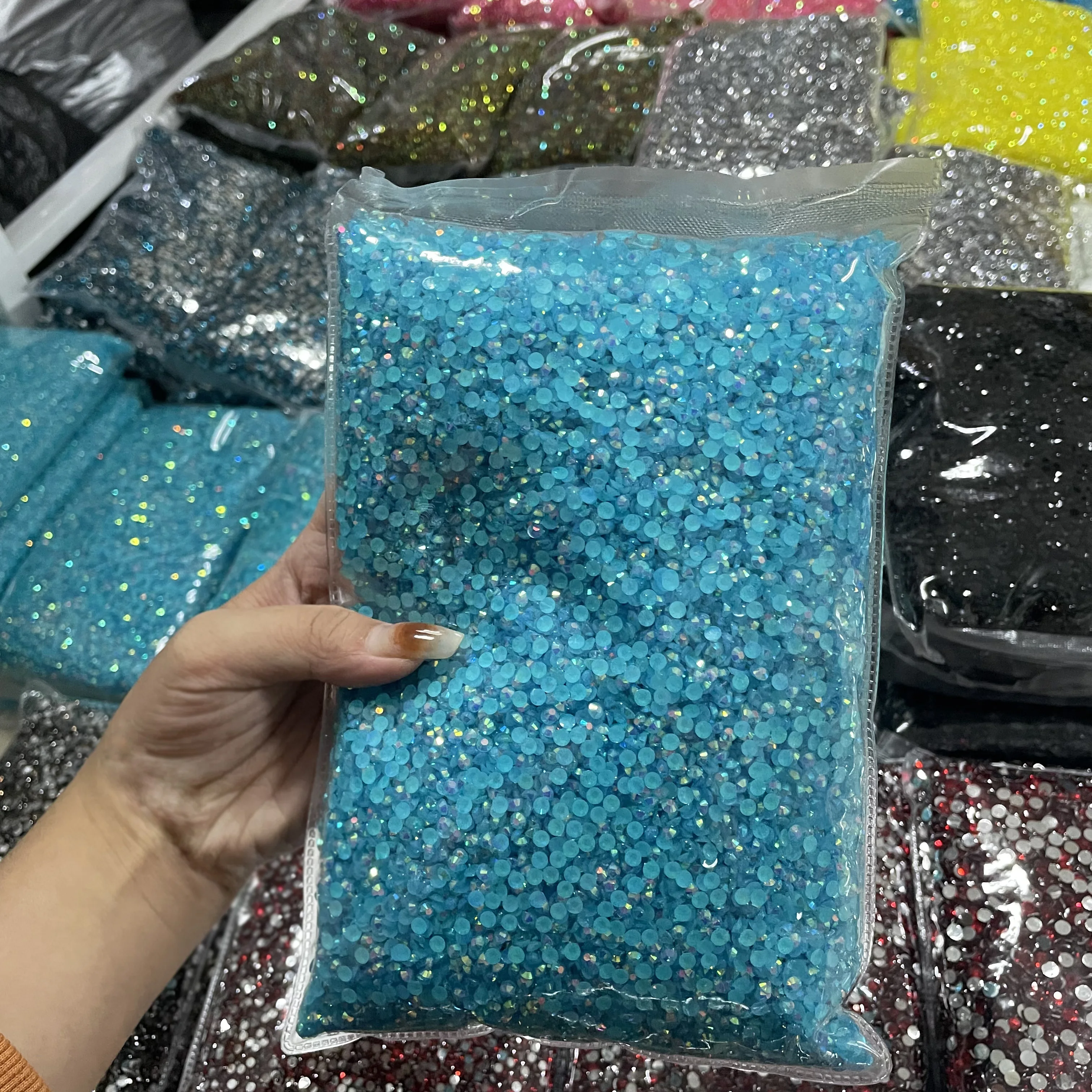 XULIN  Accept Mixed Colors Size Bling Bling Flatback Crystal Stone Resin Bedazzler Rhinestone For Cup Decoration DIY