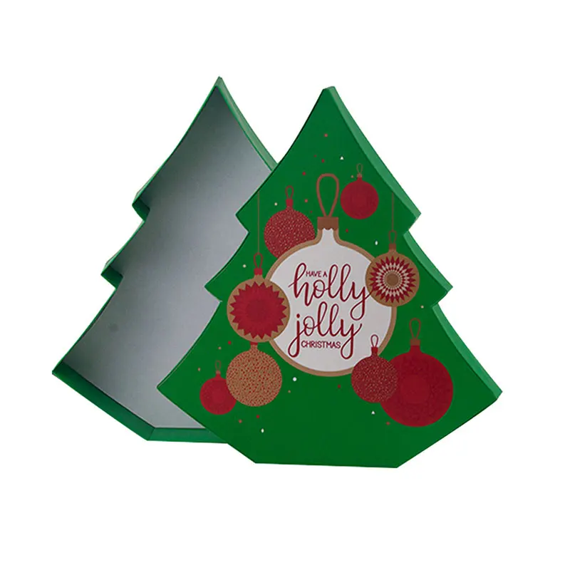 Professional Personalised Printed Christmas Tree Shape Luxury Gift Chocolate Packaging Box