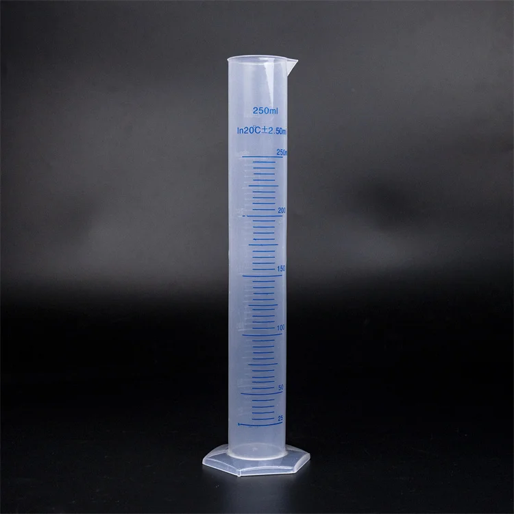 Laboratory 25ml 50ml 100ml 250ml 500ml 1000ml 2000ml plastic graduated measuring cylinder