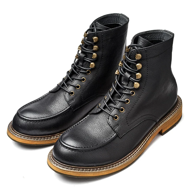 New trend cowboy boots high quality leather fashion breathable tresemme botanique hot sale shoe boot for men italian
