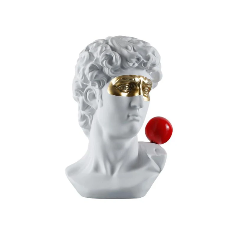
Modern Creative Resin Head Sculpture for Room Decoration 