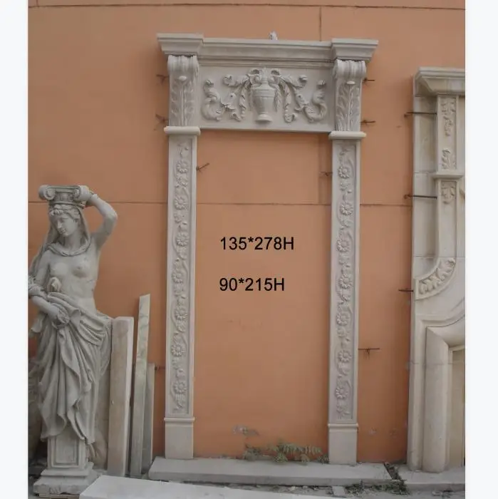 italian marble  windows and main door frames pillars designs