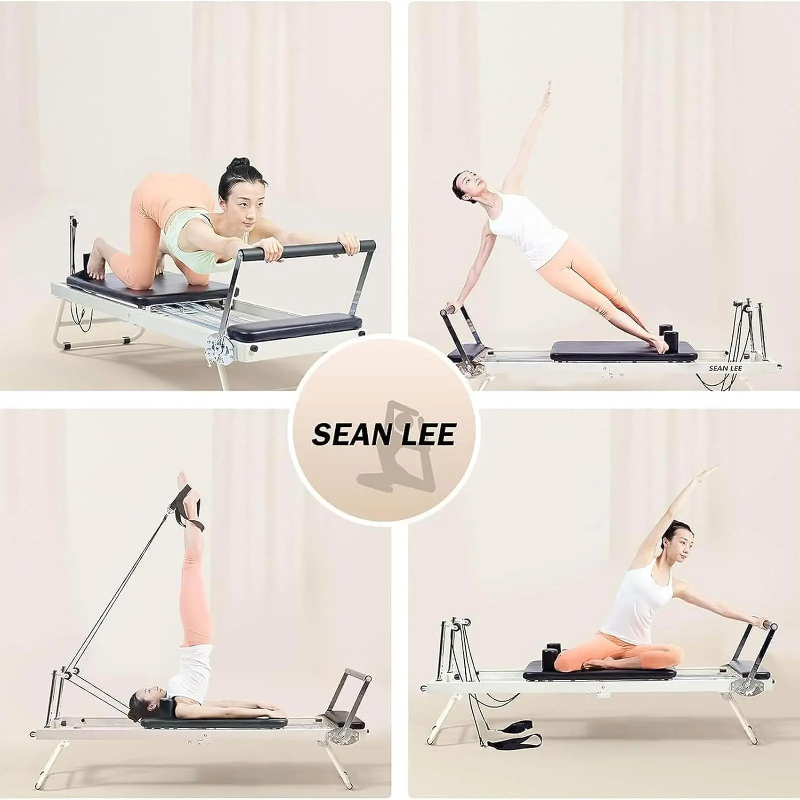 Home Gym Yoga Workout Foldable Pilates Machine Equipment Pilates Reformer Machine for Strength Training