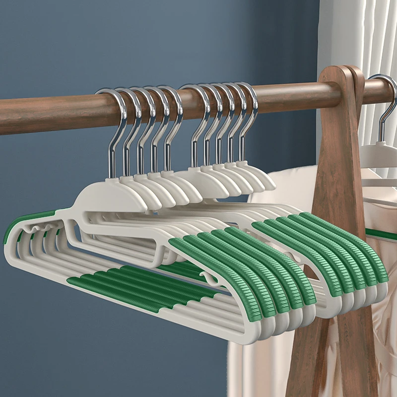 New Design Non Slip ABS Plastic Clothes Hangers Space Saving Clothing Coat&Shirt Storage Heavy Duty Pant Rack Upgraded Rubber