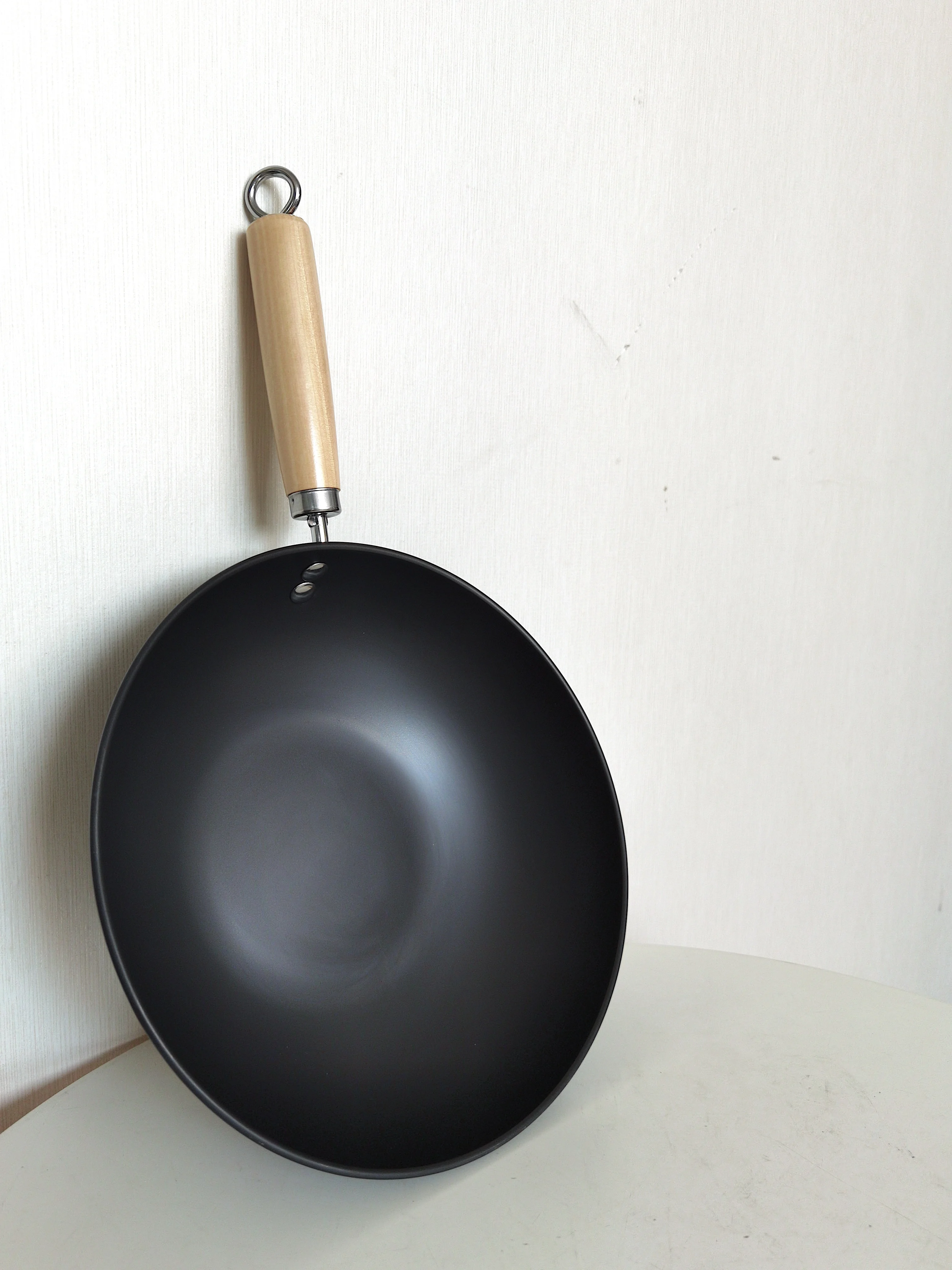 Popular Home Cooking Pot 11 Inch Carbon Steel Mini Ramen Pot Non-stick Wok Pan