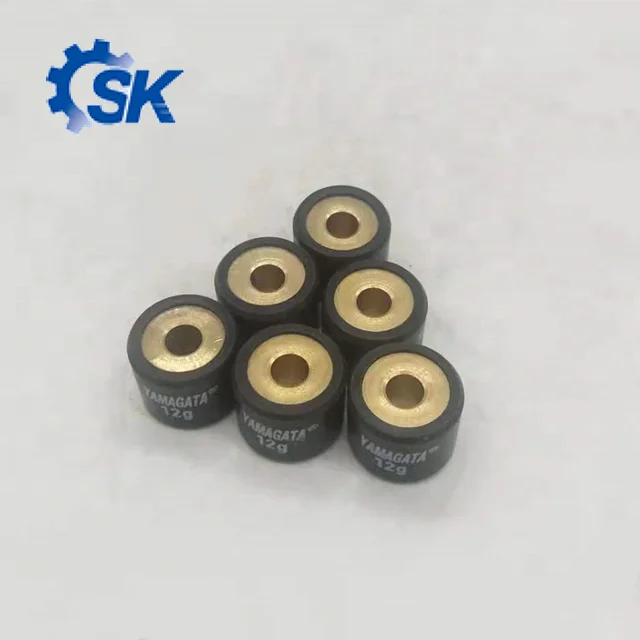 SK-PL133  motorcycle  roller set   variator weights 16 * 13 mm black 12 g  set of 6 pcs Material  copper