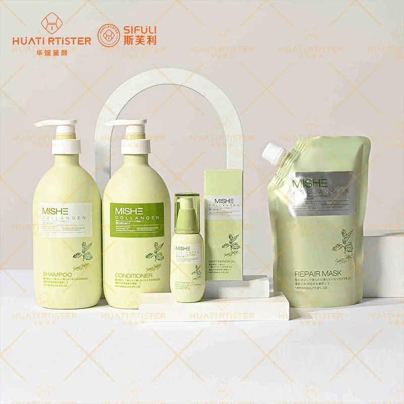 Оптовая продажа питательный коллагеновый шампунь и Кондиционер MISHE OEM ODM для восстановления поврежденных волос