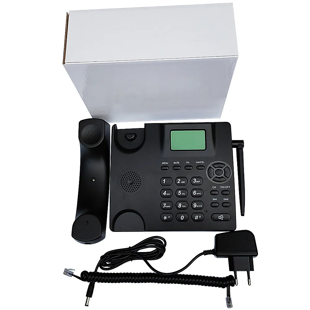 Многоязычная Запись голоса 4g volte фиксированный телефон со слотом для sim-карты
