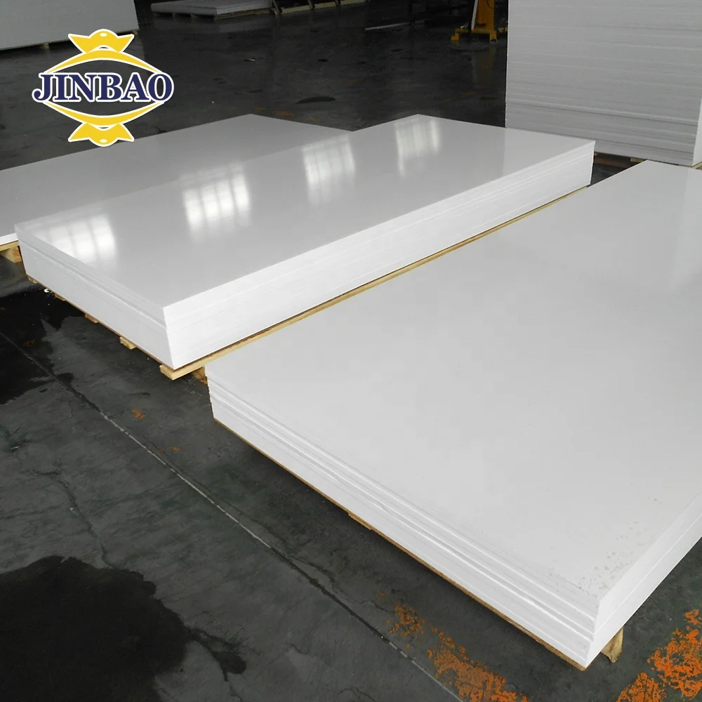 JINBAO free door panels use 120cm x 240cm 3mm advertisement material  3mm laminated 3mm rigid high density 4x8  pvc foam sheet