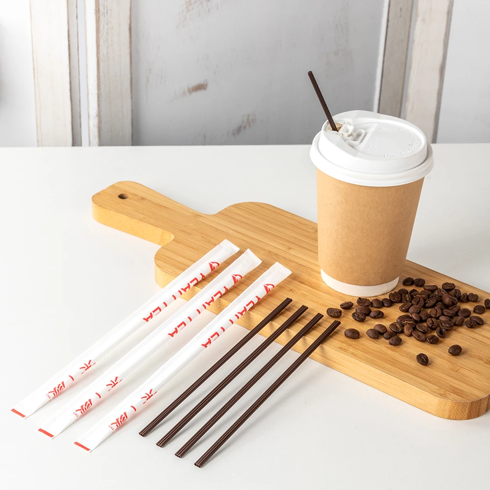 LOKYO wholesale stirring stick disposable takeout milktea coffee tea drinking three hole plastic straws