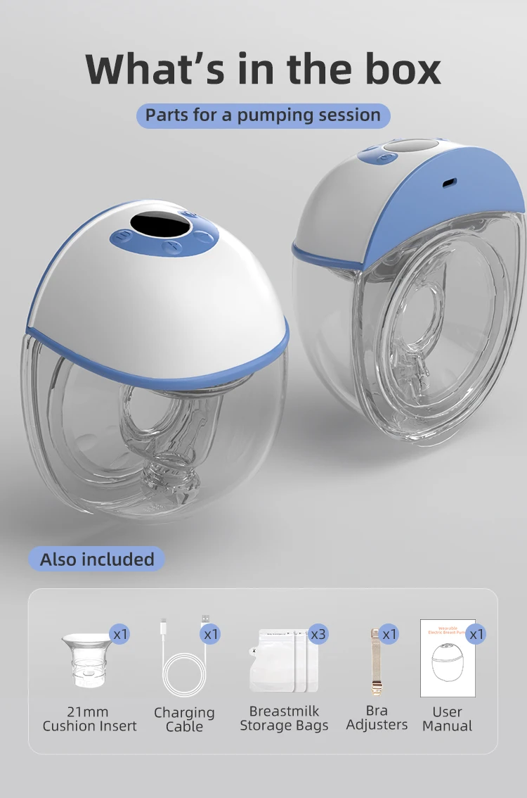 New design portable silicone smart silicone hospital grade electronic Lying Suction Breast Pump