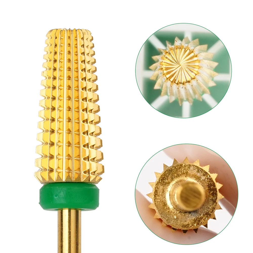 Free Sample Wholesale Professional tungsten  Purple Tornado New Type Manicure Anti-flying Dust E-file 5 in 1 nail drill bits