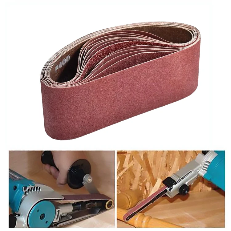 Hot selling 75*457mm High Quality Aluminum Oxide Abrasive Sanding Belt Emery cloth belt